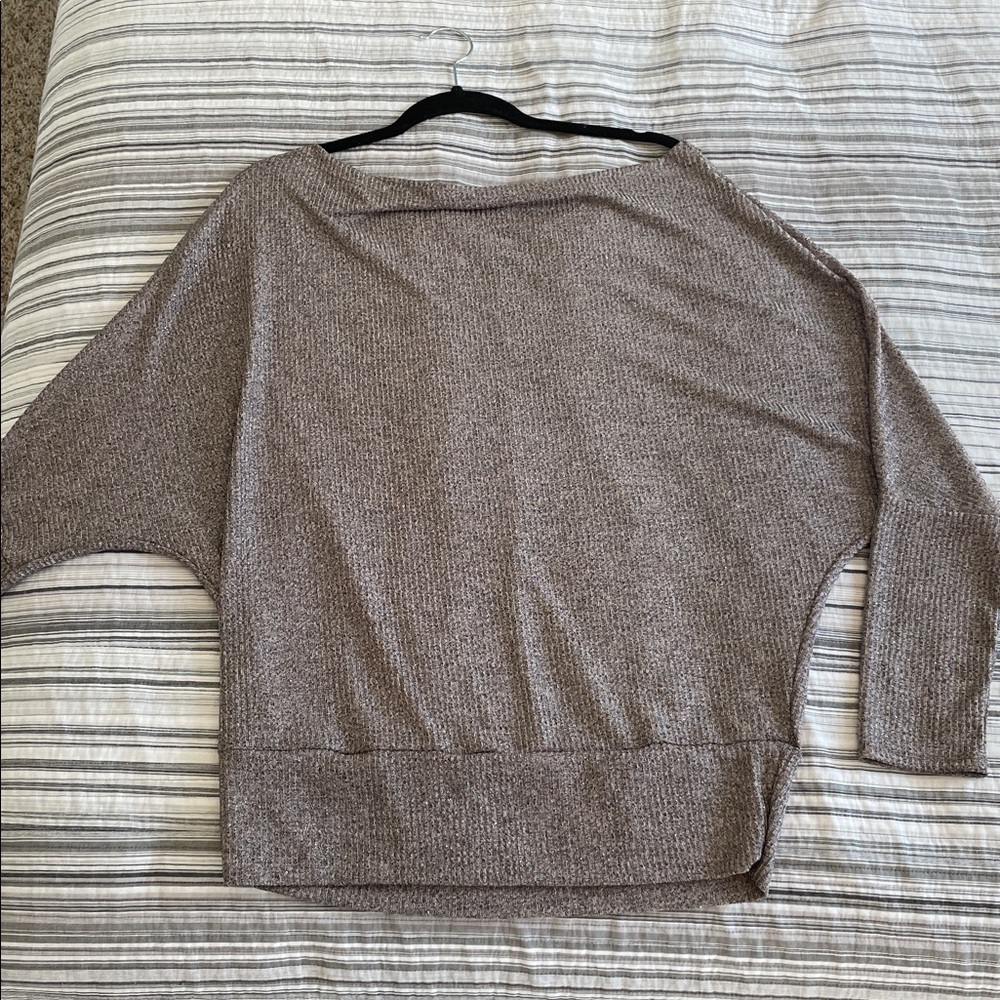 Daytrip Beige with sparkle Knit Top
